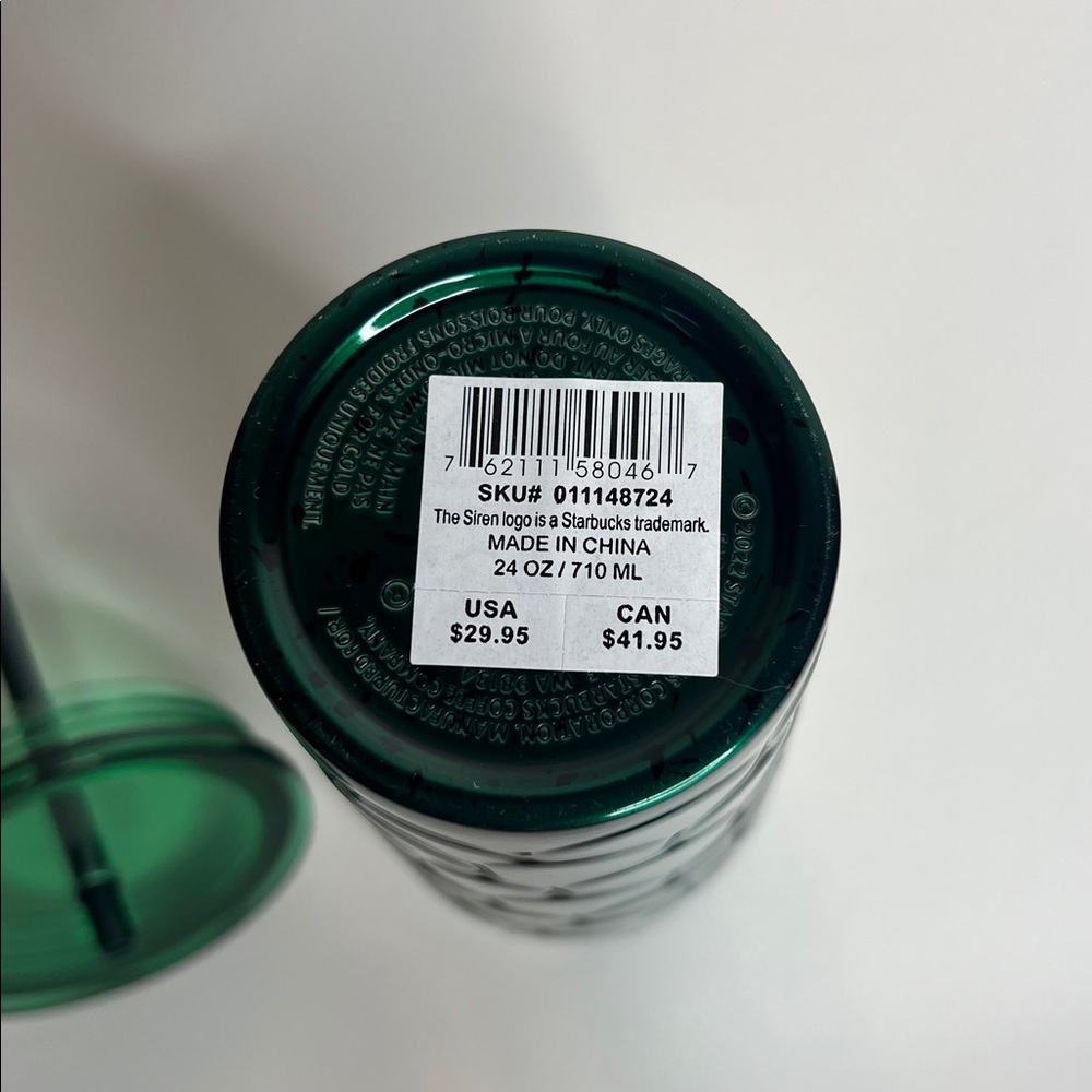 Starbucks Siren green scales spotted stainless steel tumbler - Picture 5 of 5